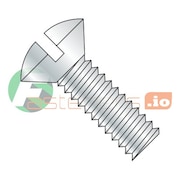 NEWPORT FASTENERS #6-32 x 5/8 in Slotted Oval Machine Screw, Zinc Plated Steel, 10000 PK 152306